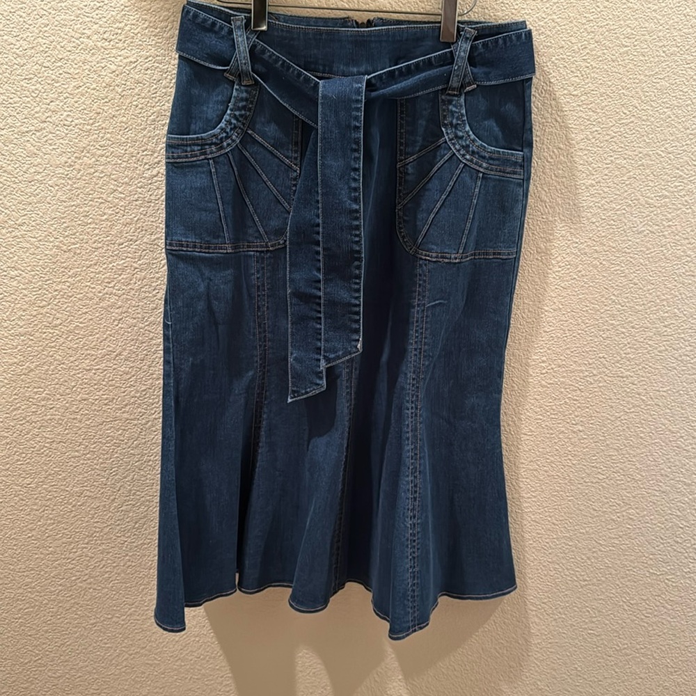 Eva Mendes Collection Claudine Denim Skirt by New York & Company